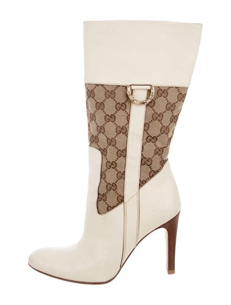 gucci woven wellington boots|gucci high heel boots.